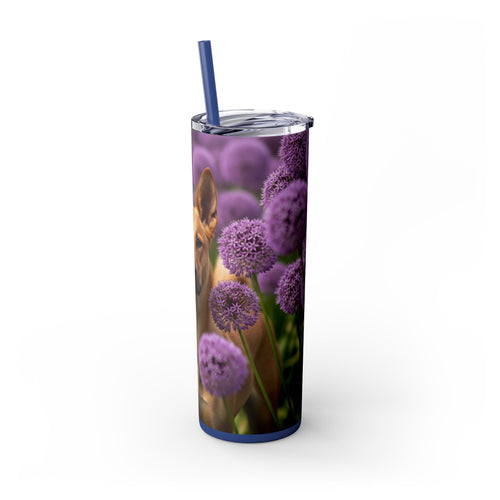 Skinny Tumbler with Straw – 20 oz Stainless Steel Cup
