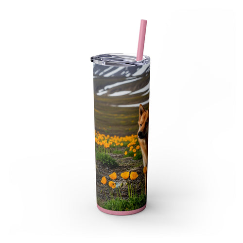 Skinny Tumbler with Straw – 20 oz Stainless Steel Cup