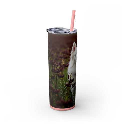 Skinny Tumbler with Straw – 20 oz Stainless Steel Cup
