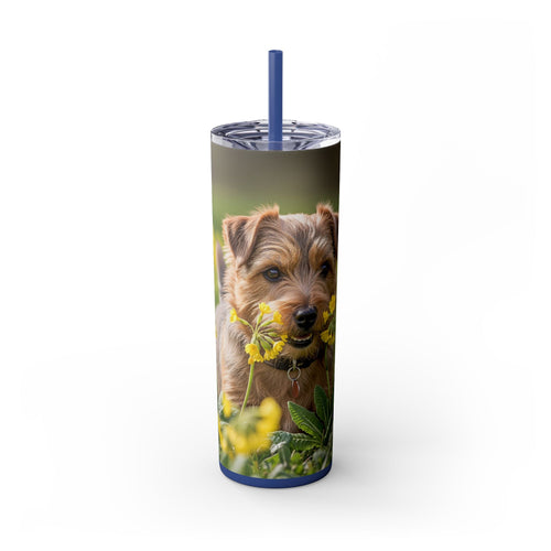 Skinny Tumbler with Straw – 20 oz Stainless Steel Cup