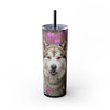 Skinny Tumbler with Straw – 20 oz Stainless Steel Cup