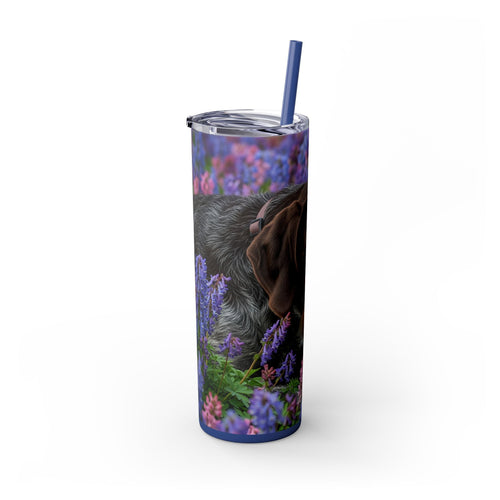 Skinny Tumbler with Straw – 20 oz Stainless Steel Cup