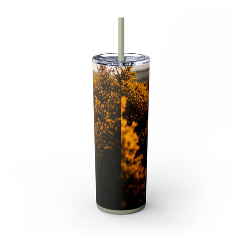 Skinny Tumbler with Straw – 20 oz Stainless Steel Cup