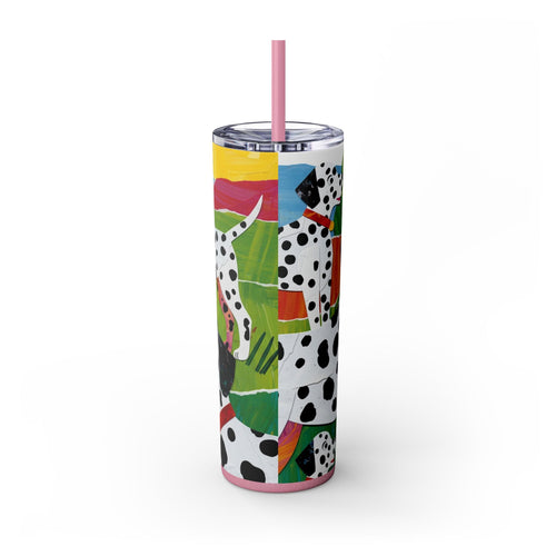 Skinny Tumbler with Straw – 20 oz Stainless Steel Cup