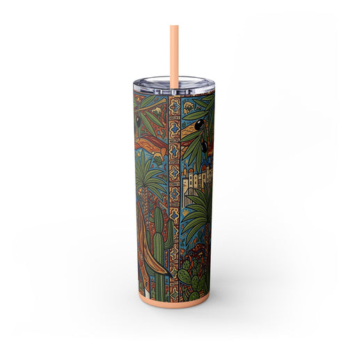 Skinny Tumbler with Straw – 20 oz Stainless Steel Cup