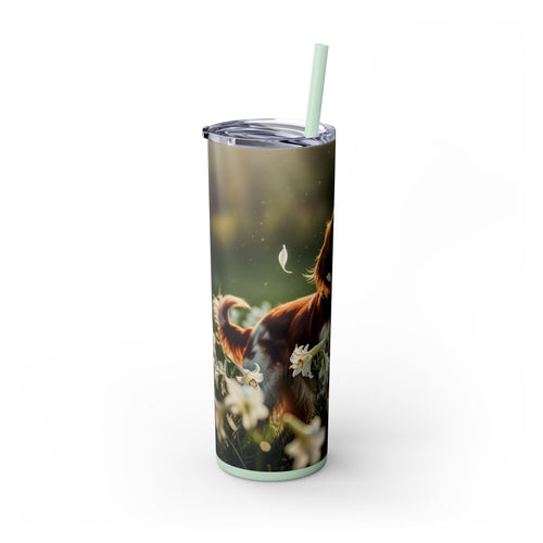 Skinny Tumbler with Straw – 20 oz Stainless Steel Cup