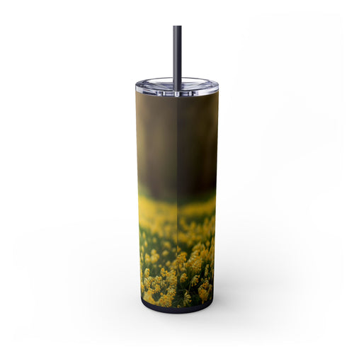 Skinny Tumbler with Straw – 20 oz Stainless Steel Cup