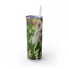 Skinny Tumbler with Straw – 20 oz Stainless Steel Cup