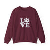 Love Paw Print Sweatshirt Sizes Small - 4XL (8 colors)
