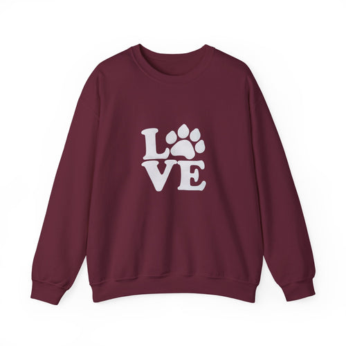 Love Paw Print Sweatshirt Sizes Small - 4XL (8 colors)