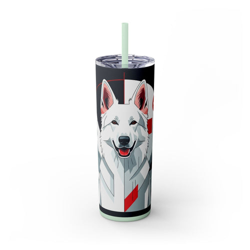 Skinny Tumbler with Straw – 20 oz Stainless Steel Cup