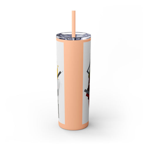 Skinny Tumbler with Straw – 20 oz Stainless Steel Cup