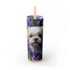Skinny Tumbler with Straw – 20 oz Stainless Steel Cup