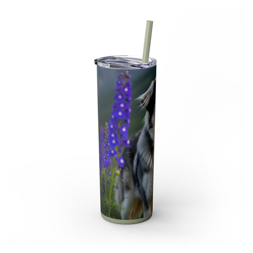 Skinny Tumbler with Straw – 20 oz Stainless Steel Cup