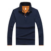 Men's Long Sleeve Business Plus Size POLO Shirt