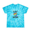 Pride Cat Mom Color Blast Tie-Dye Tee Sizes Small - 2XL (3 colors)