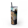 Skinny Tumbler with Straw – 20 oz Stainless Steel Cup