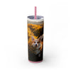 Skinny Tumbler with Straw – 20 oz Stainless Steel Cup