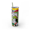 Skinny Tumbler with Straw – 20 oz Stainless Steel Cup