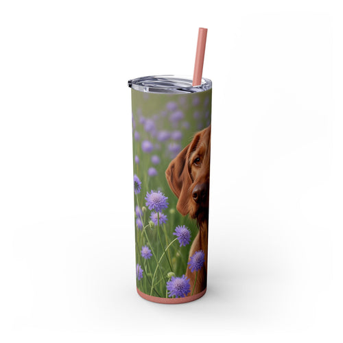 Skinny Tumbler with Straw – 20 oz Stainless Steel Cup