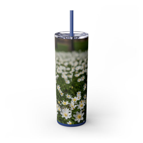 Skinny Tumbler with Straw – 20 oz Stainless Steel Cup