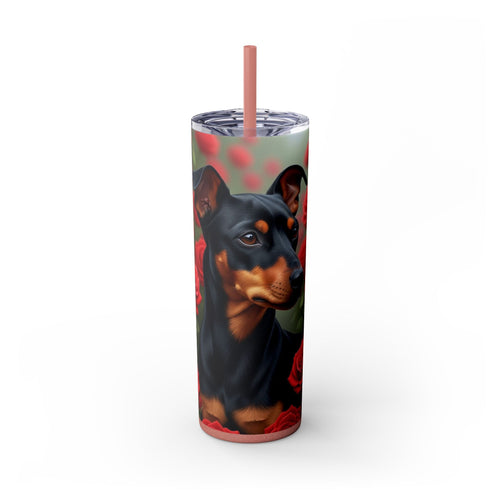 Skinny Tumbler with Straw – 20 oz Stainless Steel Cup