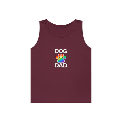 Pride Dog Dad Unisex Heavy Cotton Tank Top (9 Colors)