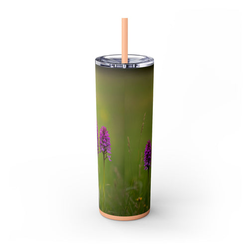 Skinny Tumbler with Straw – 20 oz Stainless Steel Cup