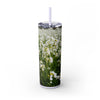 Skinny Tumbler with Straw – 20 oz Stainless Steel Cup