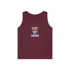 Pride Cat Mom Unisex Heavy Cotton Tank Top (8 Colors)