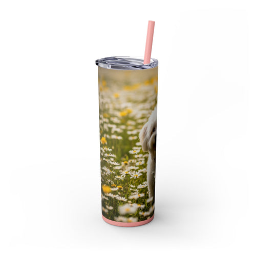 Skinny Tumbler with Straw – 20 oz Stainless Steel Cup