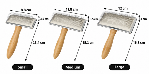 Wood Handle Slicker Brush for Dogs & Cats