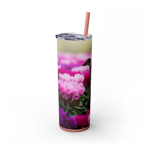 Skinny Tumbler with Straw – 20 oz Stainless Steel Cup