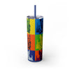 Skinny Tumbler with Straw – 20 oz Stainless Steel Cup