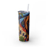Skinny Tumbler with Straw – 20 oz Stainless Steel Cup