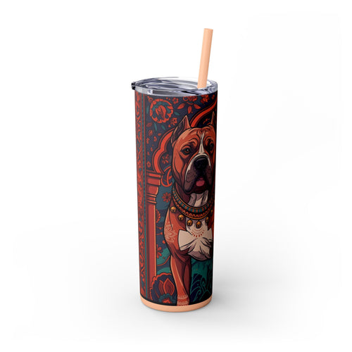 Skinny Tumbler with Straw – 20 oz Stainless Steel Cup