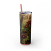 Skinny Tumbler with Straw – 20 oz Stainless Steel Cup