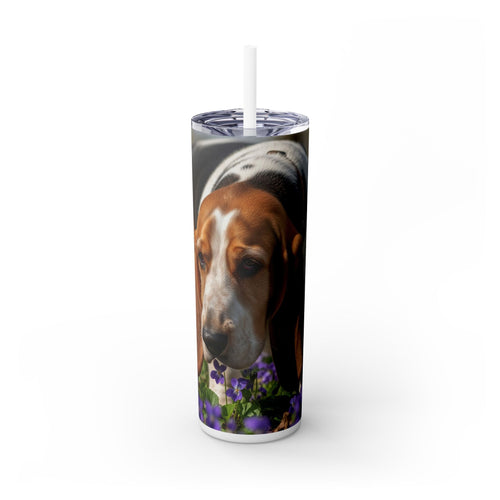 Skinny Tumbler with Straw – 20 oz Stainless Steel Cup