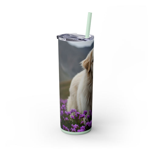 Skinny Tumbler with Straw – 20 oz Stainless Steel Cup