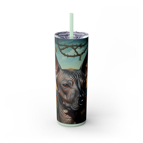 Skinny Tumbler with Straw – 20 oz Stainless Steel Cup