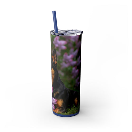 Skinny Tumbler with Straw – 20 oz Stainless Steel Cup