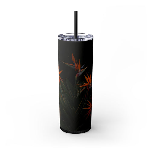 Skinny Tumbler with Straw – 20 oz Stainless Steel Cup
