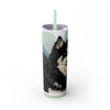 Skinny Tumbler with Straw – 20 oz Stainless Steel Cup