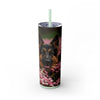 Skinny Tumbler with Straw – 20 oz Stainless Steel Cup