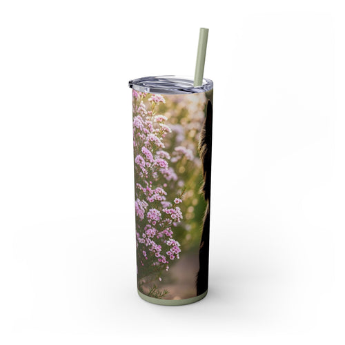Skinny Tumbler with Straw – 20 oz Stainless Steel Cup