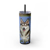 Skinny Tumbler with Straw – 20 oz Stainless Steel Cup