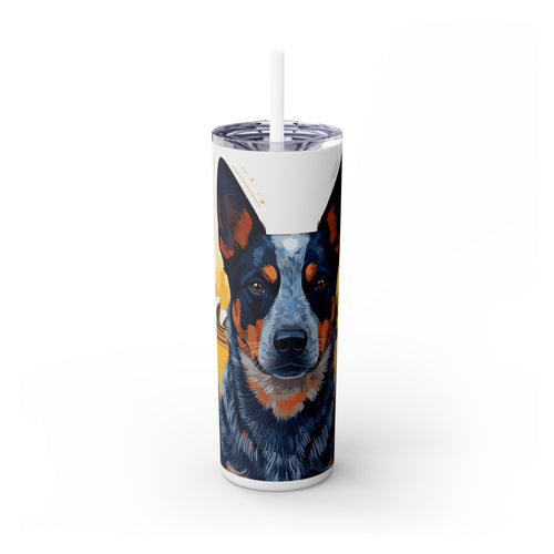 Skinny Tumbler with Straw – 20 oz Stainless Steel Cup
