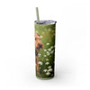 Skinny Tumbler with Straw – 20 oz Stainless Steel Cup