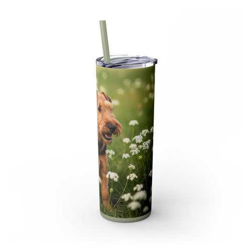 Skinny Tumbler with Straw – 20 oz Stainless Steel Cup