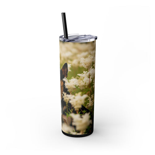 Skinny Tumbler with Straw – 20 oz Stainless Steel Cup